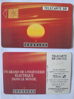 FRANCE PRIVEE D460 CEGELEC COUCHER DE SOLEIL 50U UT - Privadas