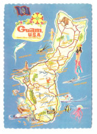 GUAM (ESTADOS UNIDOS) • SKETCH MAP OF GUAM - Guam