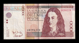 Colombia 10000 Pesos 1996 Pick 443a Mbc/+ Vf/+ - Colombie