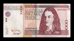 Colombia 10000 Pesos 1996 Pick 443a Mbc/+ Vf/+ - Colombie