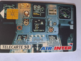 FRANCE PRIVEE D216a AIR INTER LAQUEE  50U UT TBE - Privat
