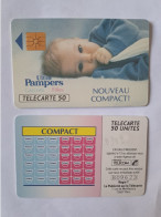FRANCE PRIVEE D383 PAMPERS COUCHES BEBE BABY 50U UT TBE - Phonecards: Private Use