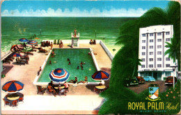 Florida Miami Beach Royal Palm Hotel And Pool 1955 - Miami Beach