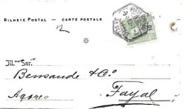 Portugal & Telegrafo Postal, Porto A Faial 1902 (667664) - Cartas & Documentos