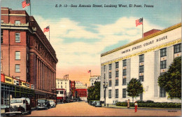 Texas El Paso San Antonio Street Looking West Curteich - El Paso