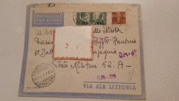 LETTERA POSTA AEREA POSTA MILITARE 52 A VIAGGIATA CON FRANCOBOLLO DA 75 CENTESIMI + 25 CENTESIMI COMMEMORATIVO 1941 - Other & Unclassified