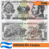 B0812# Honduras 2014. 5 Lempiras (UNC) P#98b - Honduras