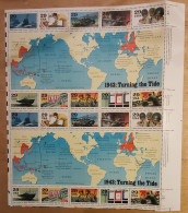 USA 1993 World War II - 1943 Turning The Tide . Pane Of 20 !! Scott No. 2765 Postfris MNH** - Fogli Completi