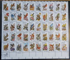 USA 1982 State Birds And Flowers. Sheet Perf 10,5x11,25  50 Values.  Scott No.1953-2002b. See Description - Ganze Bögen