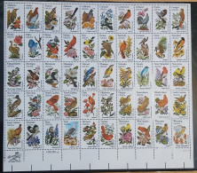 USA 1982 State Birds And Flowers. Sheet Perf 11,25x11.  50 Values.  Scott No. 1953A-2002Ac. - Volledige Vellen