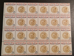 USA 1957 Ramon Magsaysay - President Of Philippines.  Sheet Of 24 Stamps MNH** Scott No. 1096 - Volledige Vellen