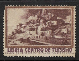 Portugal Vignette Touristique Leiria Ville Et Chateau Leiria City And Castle Tourism Cinderella - Local Post Stamps