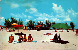 Florida St Petersburg Municipal Beach On Treasure Island 1956 - St Petersburg