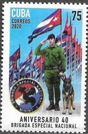 ARMED FORCES, 2020, MNH, NATIONAL BRIGADE, FLAGS, DOGS,1v - Police - Gendarmerie