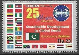 PAKISTAN, 2019, MNH, SUSTAINABLE DEVELOPMENT IN  GOLBAL SOUTH, FLAGS,1v - Timbres