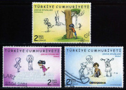 Türkiye 2019 Mi 4487-4489 Children's Games: Hide & Seek, Hopscotch, Marbles | Children's Play, Kid Games - Used Stamps