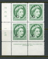 -Canada-1955- "Queen Elisabeth II"  MNH **  Overprinted 'G' - Aufdrucksausgaben