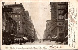 Minnesota Minneapolis Nicollet Avenue Looking South 1906 - Minneapolis