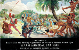 Florida Sarasota County Warm Mineral Springs "The Battle" Scene From The Cyclorama 1961 - Sarasota