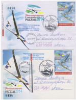 Poland Cover+Postcard— 2014 The 33th World Gliding Championships/Personalized Stamps & Special Post Marks - Covers & Documents