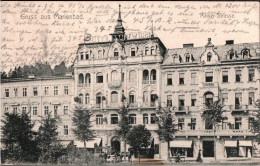 ! 1921  Alte Ansichtskarte Gruss Aus Marienbad, Kaiserstraße, Hotel New York - Tsjechië
