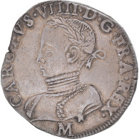 Monnaie, France, Charles IX, Teston, 1569, Toulouse, TTB+, Argent, Gadoury:428 - 1560-1574 Karl IX.