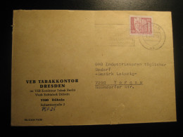 DOBELN 1983 To Torgau Veb Tabakkontor Tobacco Cancel Slight Damaged Cover DDR GERMANY Tabac Tabaco - Tabaco