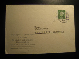 HAMM 1959 To Staufen Alkohol Tabakfrei Tobacco Cancel Cover GERMANY Tabac Tabaco Alcool - Tabaco