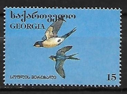 Georgia - MNH ** 1996 :      Barn Swallow  -  Hirundo Rustica - Schwalben