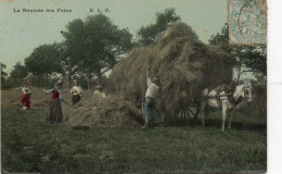 C P A  ANIMEE  LA RENTREE DES FOINS   CIRCULEE  JUIN 1915 - Cultures