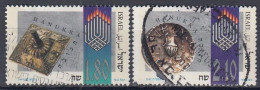 ISRAEL 1444-1445,used,falc Hinged - Usados (sin Tab)