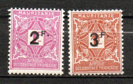 Col33  Colonie Mauritanie Taxe N° 25 & 26 Neuf X MH  Cote : 8,50€ - Oblitérés