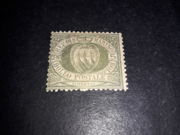 05AL32 SAN MARINO 1892 TIPI PRECEDENTI CON NUOVI COLORI 5 CENT. "X" - Neufs