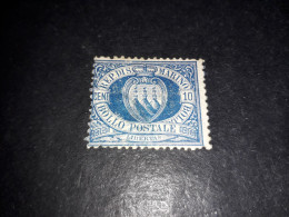 05AL32 SAN MARINO 1877 CIFRA O STEMMA 10 CENT. (2) S.G. "X" - Unused Stamps