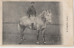 Célébrité : R.  FARINA  , Jockey , Cheval - Sportsmen