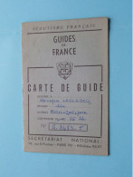 Carte De GUIDE - Guides De FRANCE > 1951 > Leclercq Boulognes ( Zie / VOIR Scans > Détail ) France! - Membership Cards