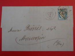 BQ10  FRANCE  BELLE   LETTRE   1874 TOULOUSE MAUVEZIN GERS + CERES N°60+ AFFRANCH. INTERESSANT - 1871-1875 Ceres