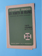 Les SCOUTS De FRANCE > N° P.O.954 > Varnède Roland ( Zie / VOIR Scans > Détail ) France ! - Cartes De Membre