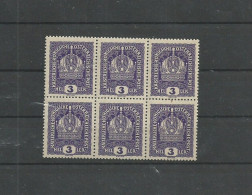 AUTRICHE N° 143 BLOC DE 6 TP NEUFS  GOMME INTACTE  SUPERBE. - Unused Stamps