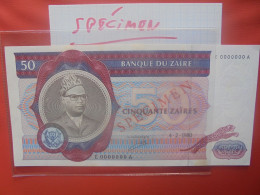 +++SPECIMEN+++ZAIRE 50 ZAIRES 1980 COTE:100$ Circuler (B.29) - Zaïre