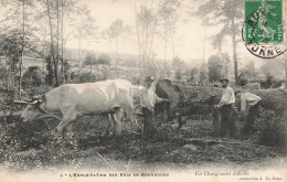 Yonne * N°4 L'exploitation Des Bois En Bourgogne * Un Chargement Difficile * Scierie Tronc Arbre Métier * 1908 - Andere & Zonder Classificatie