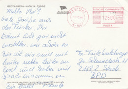 Türkei Postkarte Mit Freistempel 1994 Manavgat - Storia Postale
