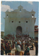 CPSM  Dentelée 10.5 X 15  Guatemala Iglesia De CHICHICASTENANGO   Le Parcis De L'église Jour De Marché - Guatemala