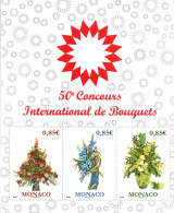 MONACO/ FEUILLET N° 3084 NEUF** 50° CONCOURS INTERNATIONAL DE BOUQUETS - Blocs