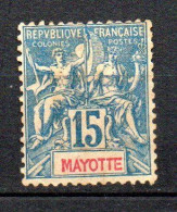 Col33  Colonie Mayotte N° 6 Oblitéré  Cote : 15,50€ - Oblitérés