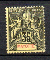 Col33  Colonie Mayotte N° 18 Oblitéré  Cote : 10,00€ - Oblitérés