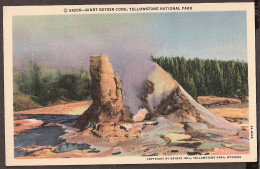 Yellowstone National Park - Giant Geyser Cone - USA National Parks