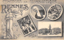 35-RENNES- CONCOURS DE GYMNASTIQUE MAI 1914 MULTIVUES - Rennes