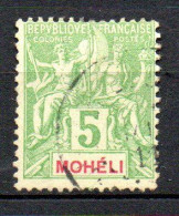 Col33  Colonie Mohéli N° 4 Oblitéré  Cote : 3,00€ - Used Stamps