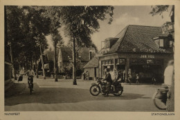 Nunspeet // Stationslaan (Winkel Jan Vos En Motorfiets) 1949 - Nunspeet